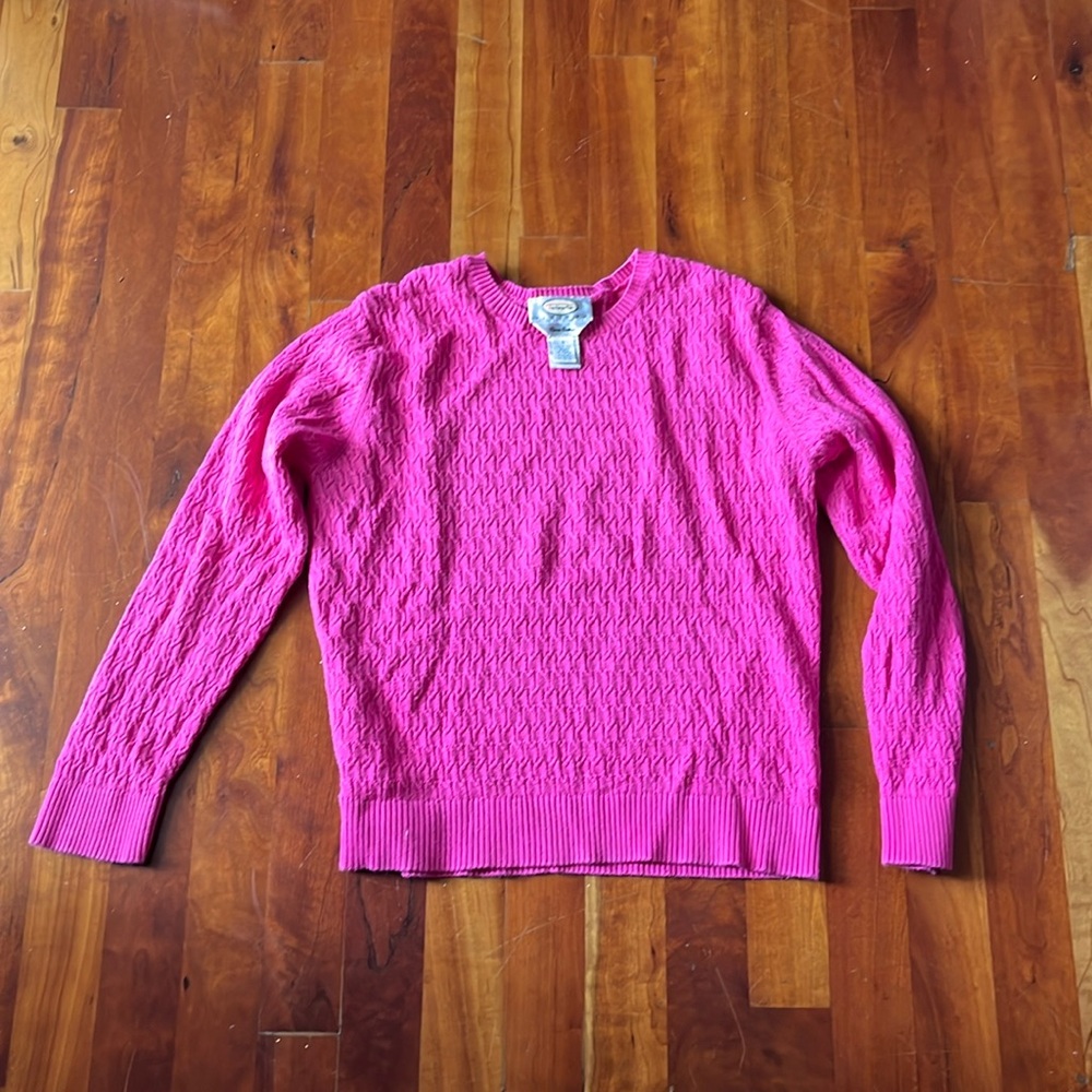 Talbots hot pink summer sweater small petite